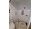 Small bathroom under renovation with new tiling at 3455 Anglin Dr, Sarasota, FL 34242