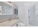 Bathroom featuring a shower/tub combo and neutral paint at 3880 Ironwood Ln # 408E, Bradenton, FL 34209