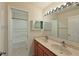 Bathroom with double vanity and a shower/tub combo at 3911 Douglas Hill Pl, Parrish, FL 34219