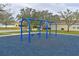 Community playground with swings and blue safety surface at 3911 Douglas Hill Pl, Parrish, FL 34219