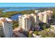 Aerial view of upscale condo community near the water at 393 N Point Rd # 604, Osprey, FL 34229