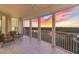 Spacious balcony with sunset views and seating at 393 N Point Rd # 604, Osprey, FL 34229