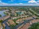 Aerial view of condo community, highlighting a specific unit at 4215 Breezeway Blvd # 2420, Sarasota, FL 34238