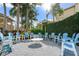 Cozy fire pit area with comfortable seating at 4215 Breezeway Blvd # 2420, Sarasota, FL 34238