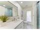 Clean bathroom, featuring a vanity, toilet and shower at 4364 Brandywine Dr, Sarasota, FL 34241