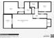 Layout of property featuring a floor plan with defined living spaces, bedrooms, bathrooms, and square footage measurements at 4705 Sand Trap Street E Cir # 105, Bradenton, FL 34203