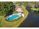 Community pool and clubhouse near the lake at 5424 81St Avenue E Cir, Palmetto, FL 34221