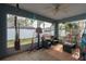 Relaxing screened porch with seating and backyard view at 5424 81St Avenue E Cir, Palmetto, FL 34221