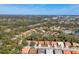 Aerial view of a residential neighborhood with tree lined streets at 5827 Beaurivage Ave, Sarasota, FL 34243