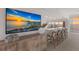 Modern bar with kitchen access and ocean view at 709 Key Royale Dr, Holmes Beach, FL 34217