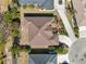 Aerial view of house and surrounding neighborhood at 7302 Deer Crossing Ct, Sarasota, FL 34240