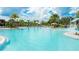 Expansive resort-style pool with a water play area at 8250 Velda Trl, Sarasota, FL 34241