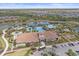 Aerial view of community pool and clubhouse at 5341 Greenbrook Dr, Sarasota, FL 34238