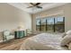 Bright bedroom with hardwood floors and a view at 5341 Greenbrook Dr, Sarasota, FL 34238