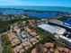 Wide aerial view of community and waterfront at 1152 Beachcomber Ct # 15, Osprey, FL 34229