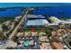 Aerial view showing home's location in a community by the water at 1152 Beachcomber Ct # 15, Osprey, FL 34229