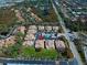 Wide aerial view of community and neighborhood at 1152 Beachcomber Ct # 15, Osprey, FL 34229