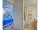 Bathroom with shower/tub combo and wood vanity at 1152 Beachcomber Ct # 15, Osprey, FL 34229