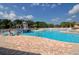 Relaxing community pool with water features at 12471 Natureview Cir, Bradenton, FL 34212