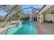 Relaxing screened pool and spa at 12471 Natureview Cir, Bradenton, FL 34212