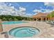 Community spa and pool area at 12471 Natureview Cir, Bradenton, FL 34212