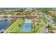 Community overview featuring tennis court and pool at 129 12Th E Ave, Palmetto, FL 34221