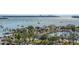 Scenic aerial view showcasing the marina, waterfront park, and surrounding bay at 1350 Main St # 1410, Sarasota, FL 34236