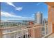 Enjoy breathtaking views from this charming balcony overlooking the vibrant city and marina at 1350 Main St # 1410, Sarasota, FL 34236