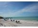 Picturesque beach view with beachgoers enjoying sunny weather and ocean waves crashing gently ashore at 1350 Main St # 1410, Sarasota, FL 34236