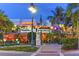 Nighttime view of Columbia Restaurant with outdoor seating and vibrant atmosphere at 1350 Main St # 1410, Sarasota, FL 34236