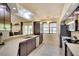 Modern kitchen with stainless steel appliances and light-colored countertops at 13609 2Nd Ne Ave, Bradenton, FL 34212