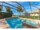 Inviting, refreshing pool and spa with screened enclosure at 149 Montelluna Dr, North Venice, FL 34275