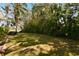 Spacious backyard featuring a grassy lawn and tropical foliage at 1854 Amberwynd W Cir, Palmetto, FL 34221