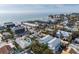 Aerial view of beachside neighborhood with homes near the ocean at 203 69Th St # A, Bradenton Beach, FL 34217