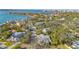 Aerial view showcasing home's location and waterfront access at 2133 Oriole Dr, Sarasota, FL 34239