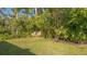 Spacious backyard with tropical landscaping at 2133 Oriole Dr, Sarasota, FL 34239