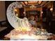 Ice sculpture with shrimp and oysters on display at 3123 Founders Club Dr, Sarasota, FL 34240