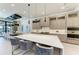 Gourmet kitchen featuring a large island and breakfast bar at 3123 Founders Club Dr, Sarasota, FL 34240