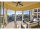 Private balcony with city views and comfortable seating at 317 Beach Rd, Sarasota, FL 34242