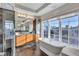 Spa-like bathroom with a freestanding tub and large windows at 317 Beach Rd, Sarasota, FL 34242