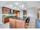 Modern kitchen with stainless steel appliances and granite countertops at 317 Beach Rd, Sarasota, FL 34242