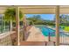 Resort style backyard oasis featuring a refreshing pool and expansive deck at 3709 Beneva Oaks Way, Sarasota, FL 34238