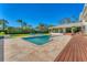 Beautiful pool and spacious patio, perfect for summer entertaining at 3709 Beneva Oaks Way, Sarasota, FL 34238