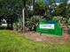 Longwood Park signage amidst lush Florida landscaping and trees in Sarasota County at 3822 Ironwood Ct, Sarasota, FL 34243