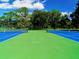 Active community boasts well-maintained tennis courts surrounded by lush greenery, perfect for recreation at 3822 Ironwood Ct, Sarasota, FL 34243