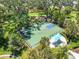 Aerial view of a community basketball court with surrounding landscaping at 4121 Deep Creek Ter, Parrish, FL 34219