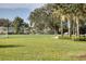 Community soccer field with goals, surrounded by trees and landscaping at 4121 Deep Creek Ter, Parrish, FL 34219