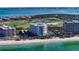 Aerial view of condo building on the beach at 455 Longboat Club Rd # 305, Longboat Key, FL 34228