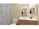 Simple bathroom with a shower/tub combo and updated vanity at 4850 51St W St # 9106, Bradenton, FL 34210