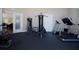 Fitness center with a treadmill, weight machine, and other exercise equipment at 5250 Manorwood Dr # 4A, Sarasota, FL 34235